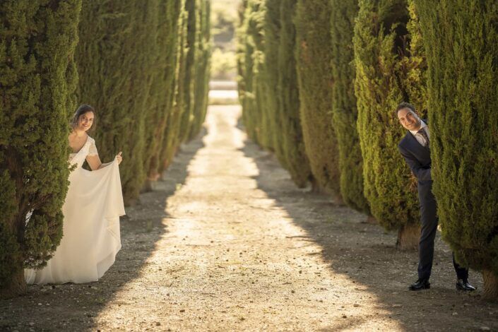 Retrato de pareja de novios - Fotografía profesional en madrid Chema pel